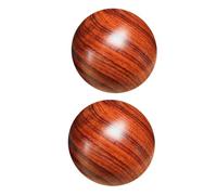 Hemobllo Massaggiatore le Mani in Legno Naturale 2 Pezzi 5 Cm Palla per Allenamento Manuale e Rullo Massaggiante Punti di Agopuntura per Fisioterapia e Automassaggio Antistress Adulto