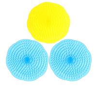 Hemobllo Massaggiatore per Chioma e Cute Capelluto 3 Pezzi in Abs Spazzola per Doccia Esfoliante che Stimola la Circolazione e Rimuove le Cellule Morte per Styling e Relax Colore Casuale