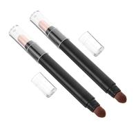 Hemobllo Matita Occhi Doppia Punta 2 Pezzi in ABS Nero Pennello per Ombretto, per Occasioni di Make-up e Collezione Personale