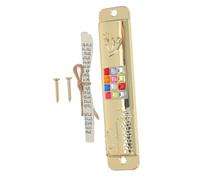 Hemobllo Mezuzah Ebraica in Metallo con Pergamena per Porta Decorazione Religiosa in Lega di Zinco Dorata Addobbo per Ingresso Casa con Simbolo di Protezione e Benedizione