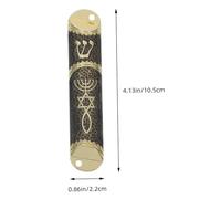 Hemobllo Mezuzah in Metallo per con Pergamena e Materiale Resistente Bordi Arrotondati e Superficie Liscia Come Decorazione Religiosa Ebraica
