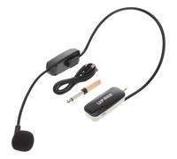 Hemobllo Microfono ad Archetto Wireless Uhf per Insegnanti, Piccolo, Nero | Leggero e Facile da Usare, Connessione senza Filo, Capacità 500mah, per Insegnamento e Arti Sceniche