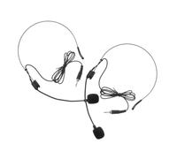 Hemobllo Microfono Auricolare Cablato Jack 3, 5mm, Nero, 2 Pezzi