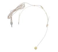 Hemobllo Microfono Condensatore Vocale Microfono Per Cuffie Leggero Flessibile Design Comodo Stabile Ostacoli Adatto Per Arti Performative Insegnamento Beige