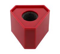 Hemobllo Microfono Conferenza Asta e Supporto Rosso in Plastica, Riduce i Riflessi e Offre un Aspetto Professionale per Giornalisti e Reporter Desktop