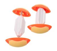 Hemobllo Mini Espandi Scarpe per Ampiezza, Forma Compatta Arancione | Barra Abs Ispessita, Punta Curva e Metallo, Conserva la Forma, Uso Quotidiano e Viaggio