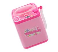 Hemobllo Mini Lavatrice Giocattolo Elettrica Simulata per Elettrodomestico Gioco da Cucina in Rosa Lavatrice Miniatura per Gioco di Ruolo Bambine