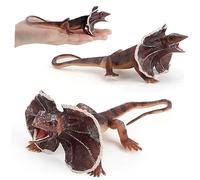 Hemobllo Mini Lizard Frilled Simulazione per Decorazione Casa e Ufficio per Appassionati Animali e Vivid Design