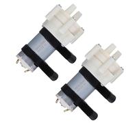 Hemobllo Mini Pompa Dell’Acqua a Membrana 6-12V Silenziosa e Autoadescante Piccola Pompa di Circolazione per Acquario Domestico e Impianto Idroponico Set da 2 Pezzi