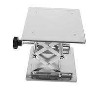 Hemobllo Mini Tavolo Sollevatore Manuale in Acciaio Inossidabile Supporto Regolabile per Laboratorio con Piattaforma Forbice per Esperimenti Scientifici Precisi