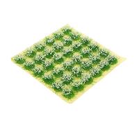 Hemobllo Miniatura Cespuglio Artificiale per Esterni Decorazione per Modelli Prato Finto Leggero e Durevole per Diorami e Scene Militari