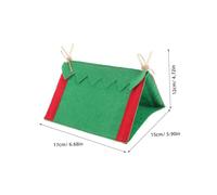 Hemobllo Miniatura per Casa delle Bambole in Tessuto e Piccolo Rifugio da Campeggio Decorativo per Scenari Natalizi Accessorio Realistico e Portatile per Mini Case e Display