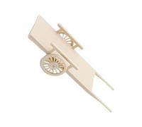 Hemobllo Miniature Tipper Cart per Dollhouse Mini Attrezzi Agricoli in Resina Realistica Educativo e Decorazione Villaggio Antico