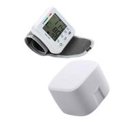 Hemobllo Misuratore di Pressione da Polso Digitale con Display LCD Grande Compatto e Facile da Trasportare per Uso Domestico e Monitoraggio della Salute Quotidiano