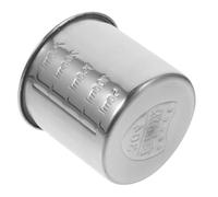 Hemobllo Misurino in Acciaio Inossidabile Graduato per Cucina Multifunzione Contenitore da Cucina con Ampia Bocca e Scala Chiara Dosatore Alimentare Resistente per Preparazioni e Cottura