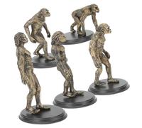 Hemobllo Modelli Evoluzione Umana in Plastica Riutilizzabile Figurine Educative Primitivi per Decorazioni e Strumenti Didattici per Studio e Collezione