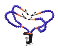 Hemobllo Morsa da Banco in Lega di Alluminio Pressofuso Multifunzionale 4 Artigli Portatile e Compatta per Saldatura Pcb e Modellismo per Progetti Fai da Te di Gioielleria Elettronica