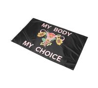 Hemobllo My Choice Garden Flag Abortion Rights Demonstration Banner Lightweight Durable Feminist March Decor Outdoor Indoor