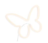 Hemobllo Neon a Forma Farfalla Luce LED Decorativa Insegna Neon per Camera da Letto a Batteria o USB Decorazione Murale