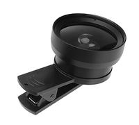 Hemobllo Obiettivo Grandangolare e Macro Per Smartphone Lenti Ottiche in Metallo Per Foto Nitide Di Paesaggi Architettura Piccoli Oggetti e Selfie Clip Portatile Per Telefono Cellulare