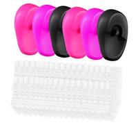 Hemobllo Orecchie Usa e Getta in Silicone per Tinta Copertura Orecchie 3 Paia + 200 Pezzi per Protezione Dall'acqua per Saloni di Bellezza e Viaggi