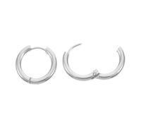 Hemobllo Orecchini Cerchi da Uomo in Acciaio Inossidabile 2,5x12mm, Resistenti e Confortevoli, per Uso Quotidiano e Piercing Vari