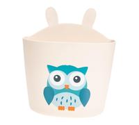 Hemobllo Organizer da Letto Appeso per Cameretta Ragazzo Ragazza Cesto Portaoggetti Beige con Design Civetta Porta Pannolini e Accessori Contenitore Robusto per Camera Bagno e Studio