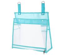 Hemobllo Organizer per Giocattoli da Bagno per Rete Traspirante con Zip Salvaspazio e Portatile Supporto da Appendere per e Doccia Blu Multifunzione