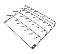 Hemobllo Organizer Porta Rocchetti da 32 Posti in Metallo Nero per Fili da Cucito e Ricamo da Appendere alla Parete Dimensioni 40X31 CM per Laboratori e Casa