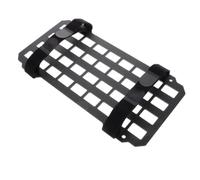 Hemobllo Organizer visiera parasole auto e camion in ABS nero, pannello portaoggetti resistente, supporto per staffe piastre montaggio, adatto per uso interno veicolo