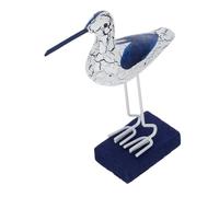 Hemobllo ornamenti di uccelli marini in legno figurine da spiaggia statua del giardino degli uccelli statuine di uccelli in legno ornamento di uccelli nautici arredamento MDF