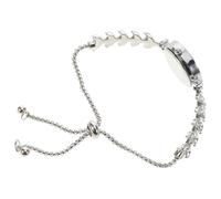 Hemobllo Orologio da Donna con Cristalli Bracciale in Argento Cinturino a Cordoncino Orologio Analogico a Tema per Occasioni Casual e Formali