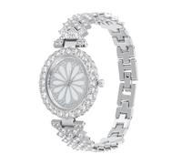 Hemobllo Orologio da donna: orologio da donna di lusso, con strass e quadrante con strass, elegante orologio da polso, alla moda, casual