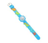 Hemobllo Orologio Ragazzo Ragazza in Plastica Con Quadrante Rotondo Design Cartoon Orologio Educativo Per Ragazzi Ragazze Cinturino Comodo Regolabile Colore Blu Per Compleanni Occasioni