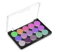 Hemobllo Palette Vuota Trucco con Fondo Stabile e Coperchio Trasparente Porta Ombretti Personalizzabile Resistente per Organizzazione Makeup