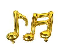Hemobllo Palloncini Decorazioni Riutilizzabili in Alluminio a Forma di Note Musicali 4 Eleganti Feste Compleanno Shower Matrimonio
