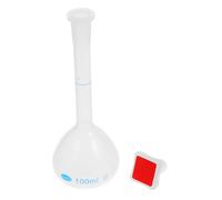 Hemobllo Pallone Volumetrico Graduato in Plastica Trasparente 100 Ml per Laboratorio Scientifico, Bottiglia da Reagente per Misurazioni Precise e Stoccaggio Sicuro, Uso Didattico e Ricerca