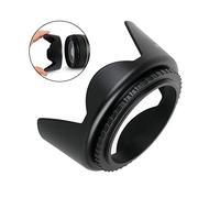 Hemobllo Paraluce per fotocamera da 72 mm plasil telecamera estatoc fotocamera copriobiettivo universale paraluce reversibile film Paraluce da 72 mm Paraluce per reflex digitale Black