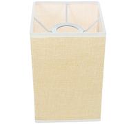 Hemobllo Paralume in Lino Quadrato Beige per Lampada da Tavolo, Design Minimalista, Facile da Abbinare, per Arredamento Casual e Moderno
