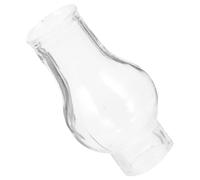 Hemobllo Paralume in Vetro per Lampada a Olio Stile Antico, Resistente ad Alte Temperature e Antivento, Ricambio per Lampade Cherosene Vintage e Uso Esterno