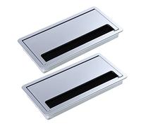 Hemobllo Passacavo Per Scrivania Con Spazzola Facile Da Usare in Abs Con Aspetto Alla Moda Per La Casa