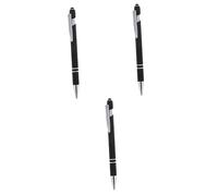 Hemobllo Penna Capacitiva in Metallo Multifunzionale 2 in 1 Da 3 Pezzi Per Scrivere Disegnare Tablet Smartphone