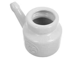 Hemobllo Pentola in Ceramica per Lavaggio Nasale Pulitore Naso e Riutilizzabile Irrigatore Sinusale per Yoga e Quotidiana Materiale Ceramico Non Irritante Facile da Usare