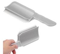 Hemobllo Pettine professionale per taglio capelli da uomo, pettine piatto per lo styling dei capelli, strumento di posizionamento e sfumatura, tagliacapelli da salone, grigio