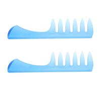 Hemobllo Pettini Styling Capelli Uomo Vintage 2pz Denti Larghi in Plastica per Capelli Spessi Ricci, Strumenti Parrucchiere per Uso Casa e Salone, Facili da Districare e Modellare