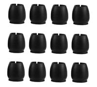 Hemobllo Pezzi Coprigambe per Tavolo e Sedia Tappo Terminale Paraurti Camper Cappelli dei Piedi della Sedia Protezioni per Pavimenti Rotonde Protezioni per Le Gambe delle Sedie Nero PVC