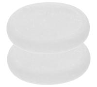 Hemobllo Pietre da Massaggio Design Elegante e Sofisticato in Marmo Bianco Set 2 Pezzi per Massaggio e Confortevole, per Spa e Uso Domestico