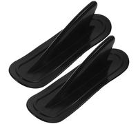 Hemobllo Pinne Gonfiabili Nere in PVC 2 Pezzi per Tavola da Surf e SUP, Stabilizzatori per Aumentare Stabilità e Direzione Design Shark-Fin per Atmosfera Estiva