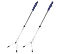 Hemobllo Pinza Raccogli Rifiuti in Lega di Alluminio Pieghevole 83 Cm, Set 2 Pezzi per Pulizia Casa e Giardino Impugnatura Ergonomica Antiscivolo per Anziani