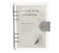 Hemobllo Planner Agenda con Pagine Staccabili in PVC Trasparente Quaderno Ricaricabile con Righe per Studenti e Ufficio